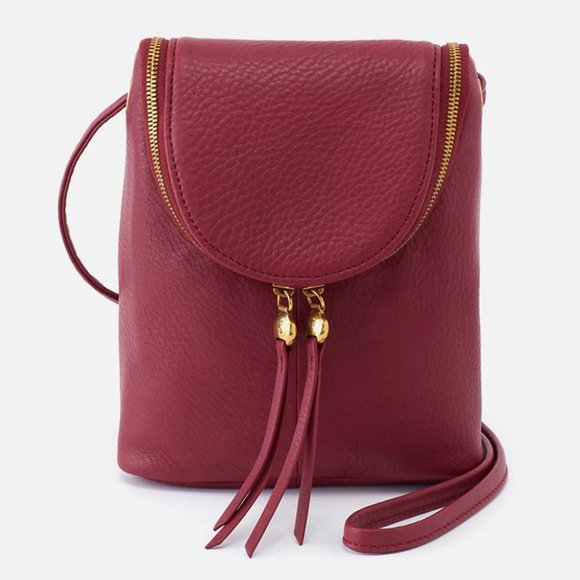 NWT New Hobo Fern Crossbody Sangria Leather Retired Rare